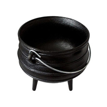 Vegetable Oil Coating Cast Iron Potjie Pot, Dutch Oven